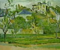 Orchard in Pontoise Paul Cezanne Mountain